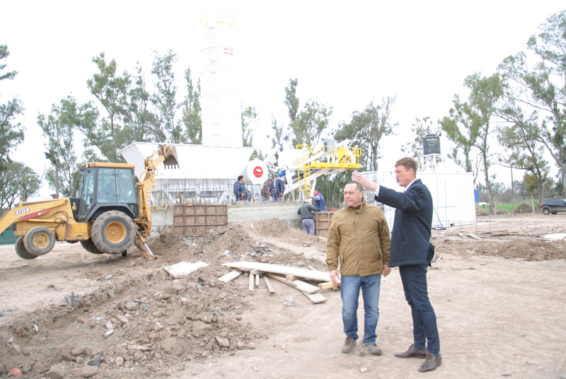 El intendente junto al Secretario de Infraestructura recorrieron las obras