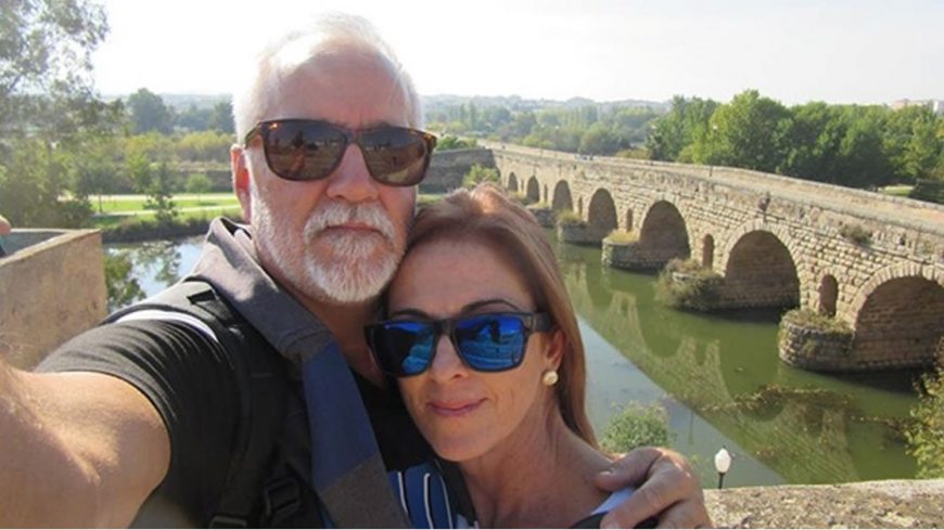Miguel y su esposa Arantxa. Cada vez que pueden, emprenden un viaje para conocer nuevos paisajes.