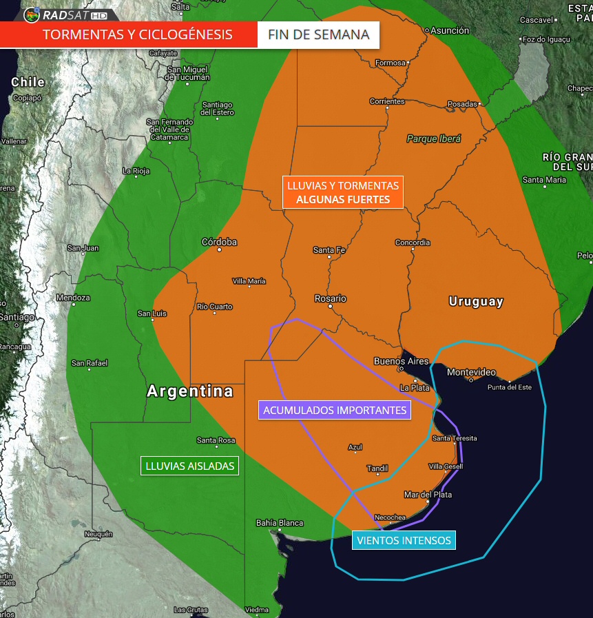 Pronóstico del fin de semana