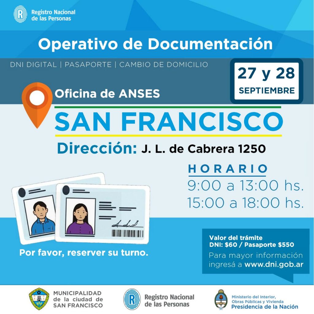 El "Operativo de Documentación" llega a la ciudad