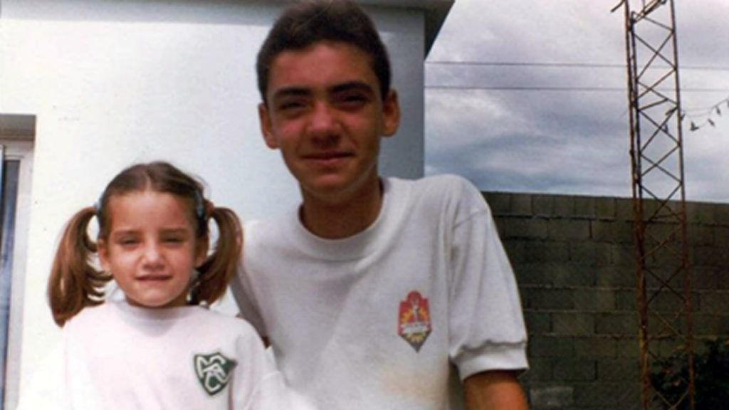 Darío Lemos y su hermana Cecilia