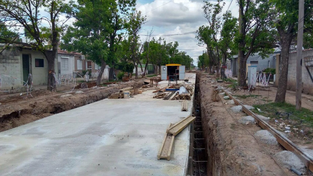 Las obras para el escurrimiento del agua de lluvia avanza a buen ritmo