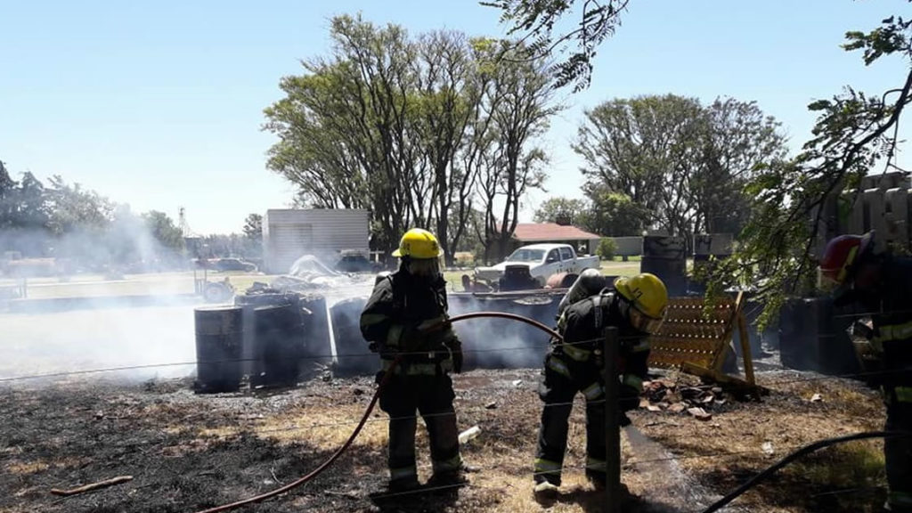 El incendio se desató durante la siesta de este miércoles