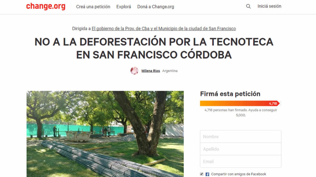 Sanfrancisqueños se oponen a la construcción de la Tecnoteca