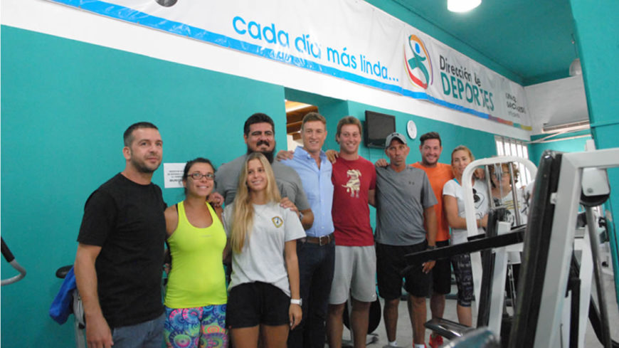 El intendente estuvo en el Gimnasio Municipal