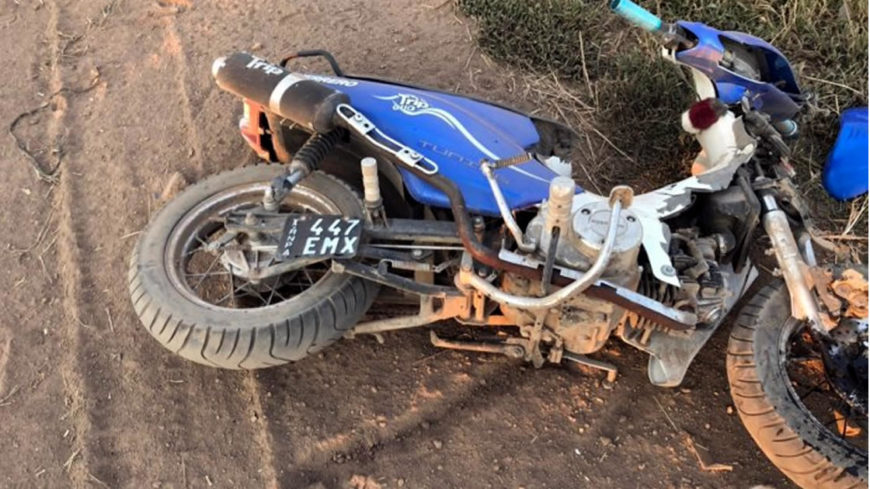 Moto protagonista del accidente