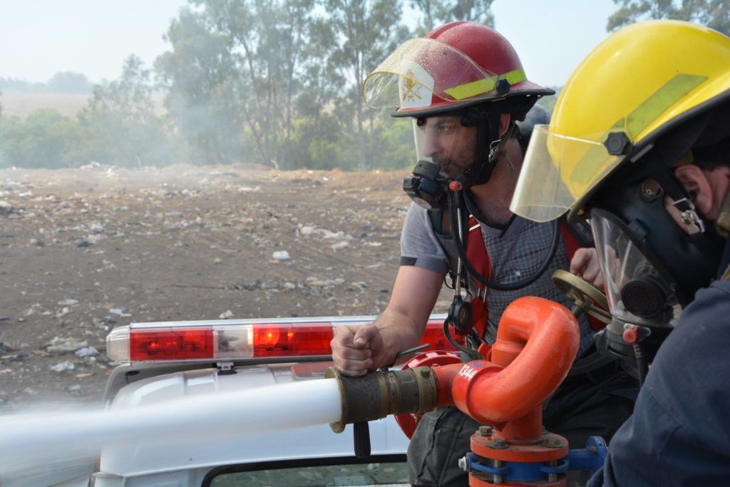 Trabajan con protección permanentemente (Foto: Bomberos Voluntarios)