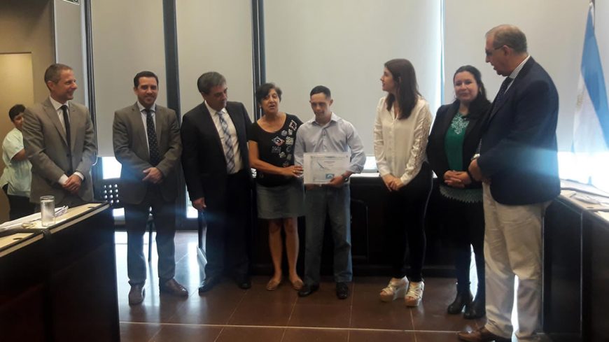 Entrega de diplomas a Patinadores