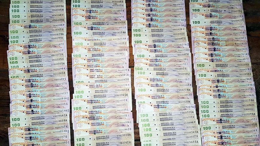 Más de 130 mil pesos encontrados
