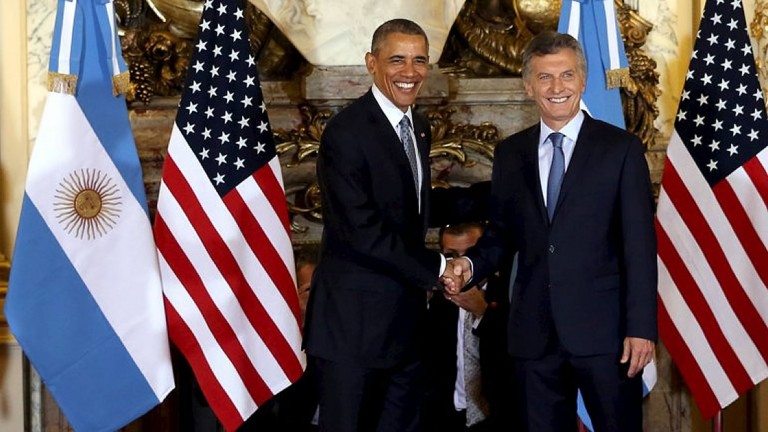 Escenas de un Gobierno exultante por la visita de Obama