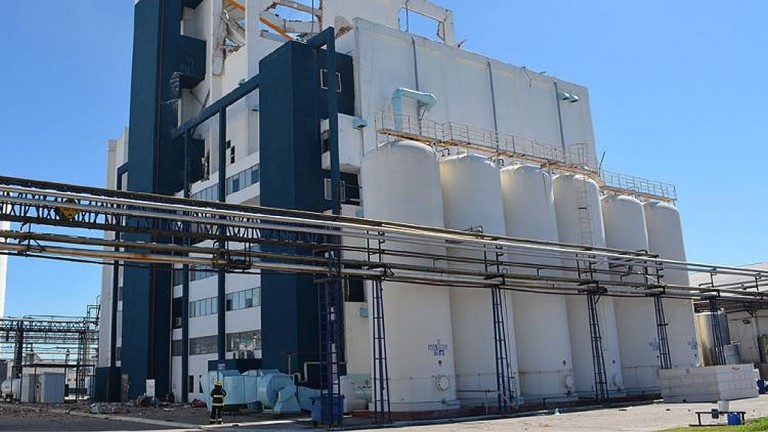 Los daños del siniestro en la planta de Sancor en Sunchales