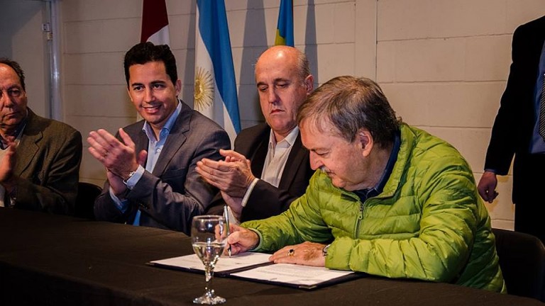 Schiaretti presentó obras en Las Varillas