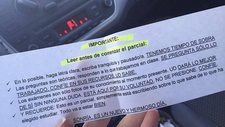 El mensaje de un profesor universitario que es furor en las redes sociales