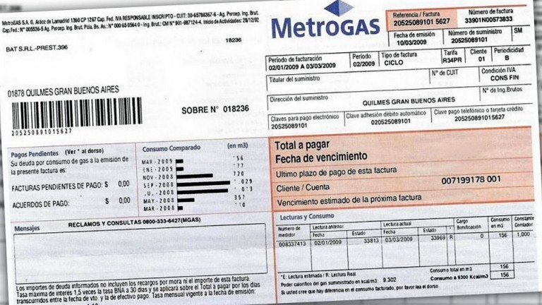 Tope de 400% para residenciales y de 500% para comercios en todo el país en la suba del gas