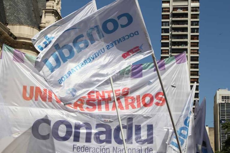 Continúa el plan de lucha de docentes universitarios