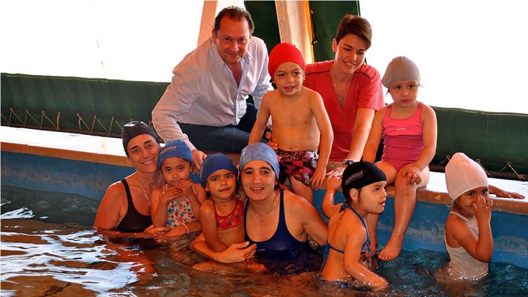 Se realizó una muestra de natación de las Guarderías Municipales