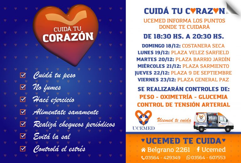 Comienza la campaña «Cuida tu corazón»