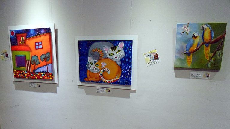 Continúa la muestra del Taller de Pintura «Colores Santos»
