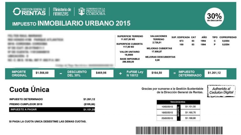 Rentas otorga descuento extra del 10% por el pago on line