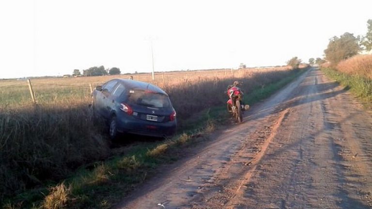 Motociclista grave en accidente en zona rural de San Pedro