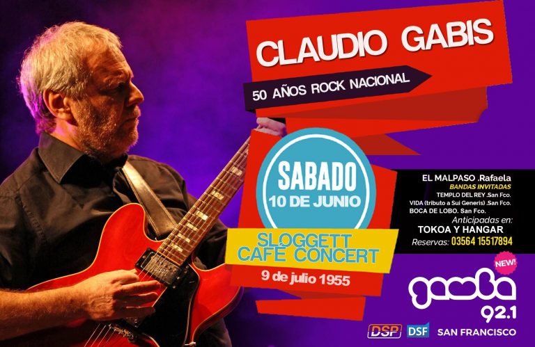 Se presenta Claudio Gabis en la ciudad