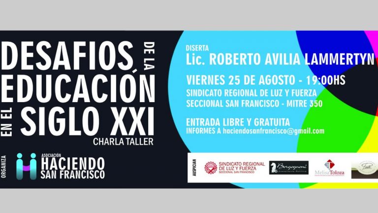 Se dictará una charla sobre «Los desafíos de la educación en el Siglo XXI»
