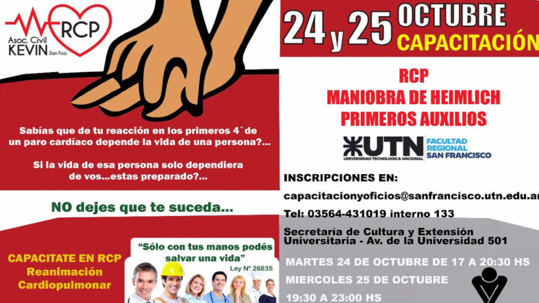 Capacitación en RCP en UTN
