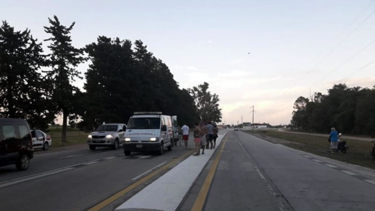 Se accidentó un motociclista en el acceso sur de Brinkmann