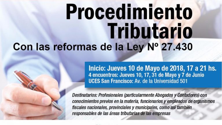 Curso intensivo sobre Procedimiento Tributario
