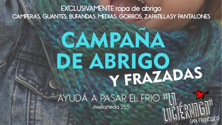 «La Luciérnaga» lanzó campaña de abrigos y frazadas