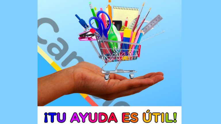 Realizan colecta de útiles