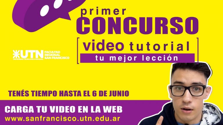 UTN lanzó un concurso de videos tutoriales