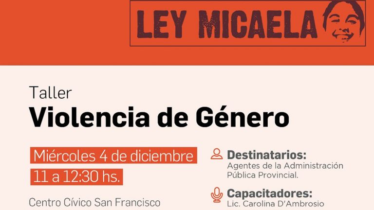 Taller sobre Violencia de Género para empleados de la provincia