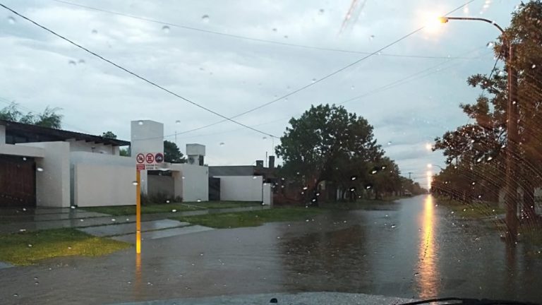 Balnearia: Cayeron casi 200 milímetros