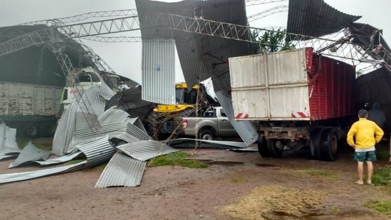 La tormenta dejó importantes daños en Brinkmann, Seeber y zonas rurales