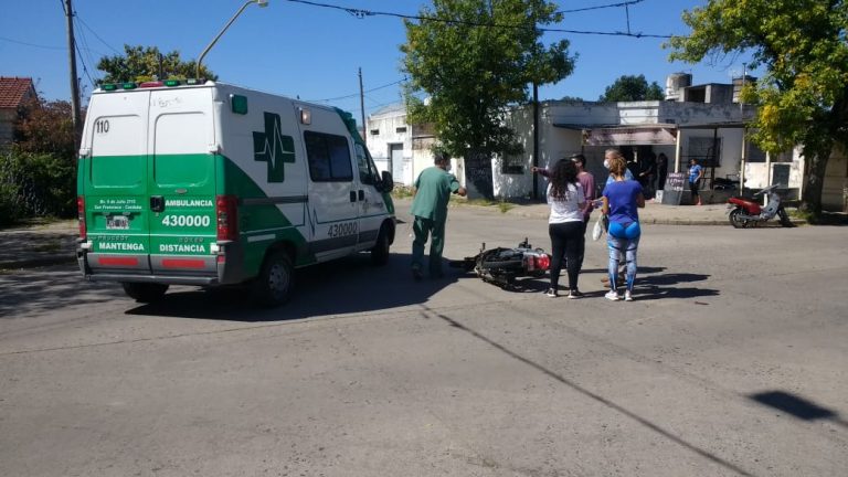 Accidente con un motociclista con lesiones reservadas