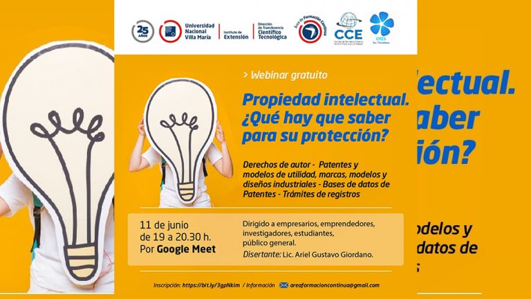 La Cámara de Comercio Exterior y el CRES San Francisco organizan una charla sobre Propiedad Intelectual y Registro de Marcas