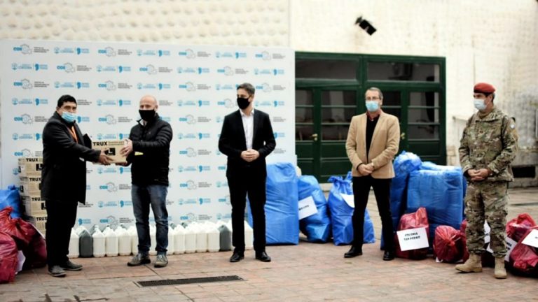 El COE San Francisco recibió insumos sanitarios