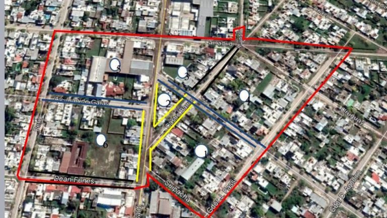 El alcance del bloqueo en barrio La Florida