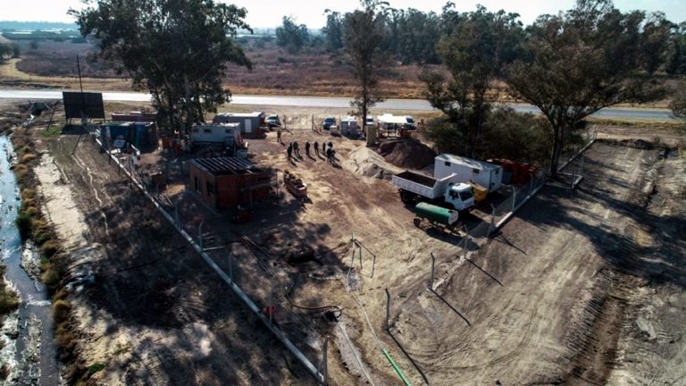 Arroyito: Avanza la obra de saneamiento