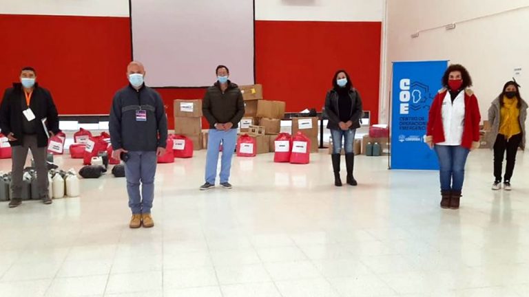 El COE de San Francisco recibió elementos de protección personal