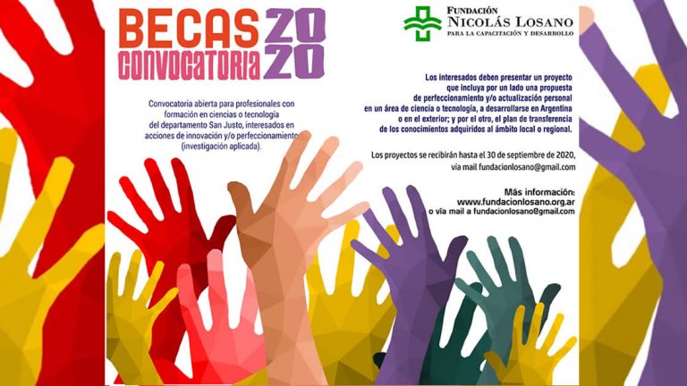 Se extiende hasta el 31 de octubre la recepción de proyectos para becas de la Fundación Losano