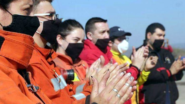 Nuestros bomberos ya están en la ciudad