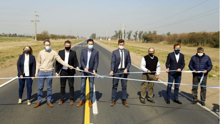 Freyre: Se reinauguró un tramo de la ruta provincial N°1