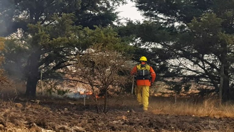 Bomberos continúan trabajando intensamente contra el fuego