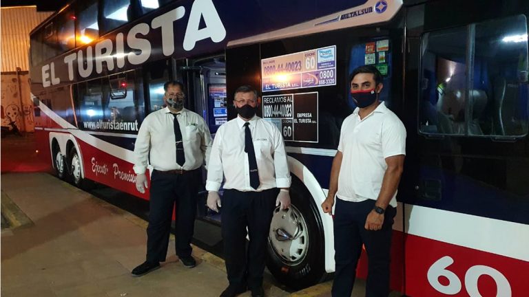 Tras ocho meses, salió el primer colectivo de la terminal de San Francisco