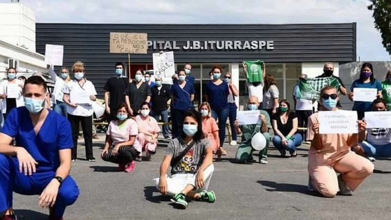 Se movilizaron los trabajadores de la salud
