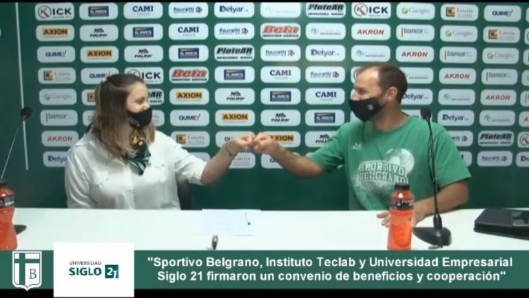 Sportivo Belgrano cerró un convenio con Universidad Siglo 21