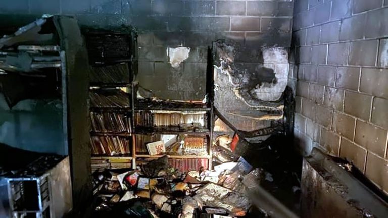 Nuevo foco de incendio en la Dante Alighieri
