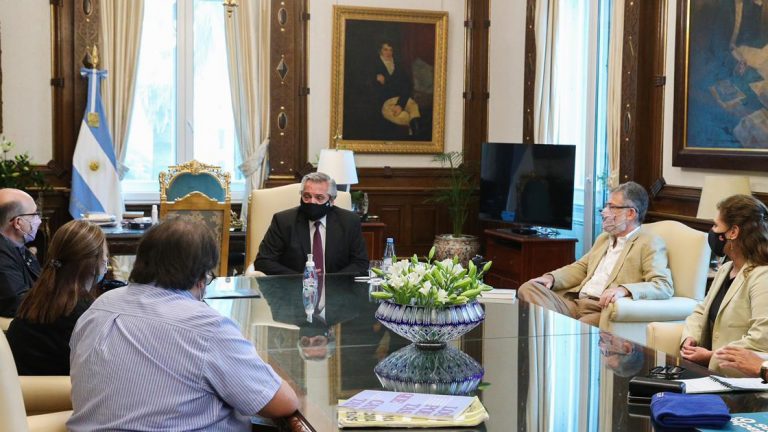 El Presidente se reunió con representantes de la cooperativa cordobesa de servicios COOPI